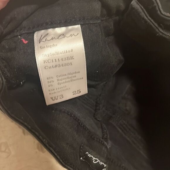 Kancan ball l denim distressed shorts size 25 (3) - a bit of stretch, true to sz - Picture 3 of 4